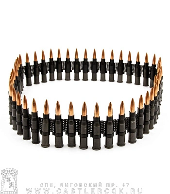 ремень патронташ (50 патронов, серый)