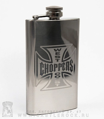 фляга стальная с гравировкой west coast choppers 10 oz