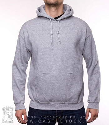 балахон серый (без рисунка, худи)