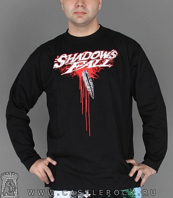 футболка shadows fall (нож) д/р