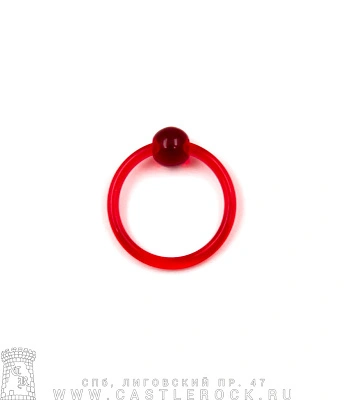 Кольцо BCR Биофлекс с Акриловым Шариком (красное) 1,6 х 13 х 5/5