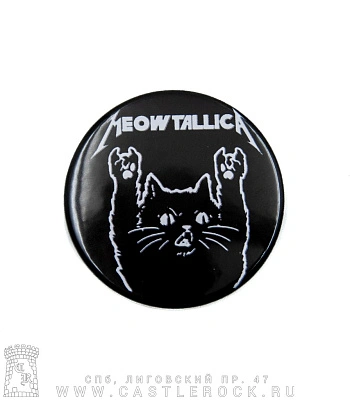 значок metallica "meowtallica" (кот)