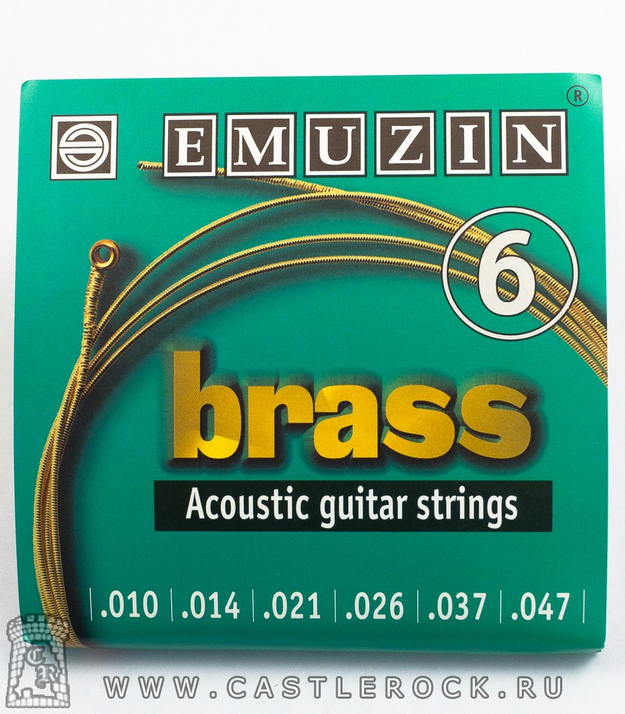 Струны EMUZIN brass металлические для акустической гитары 6A103 ...