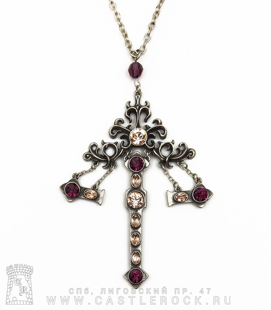 Alchemy Gothic P566 The Hanging Cross Of Pressburg Castle Rock