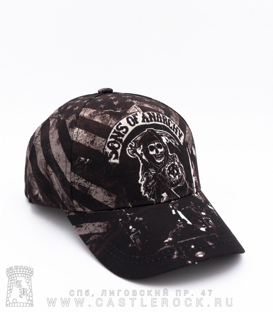 Бейсболка фулпринт Sons of Anarchy 