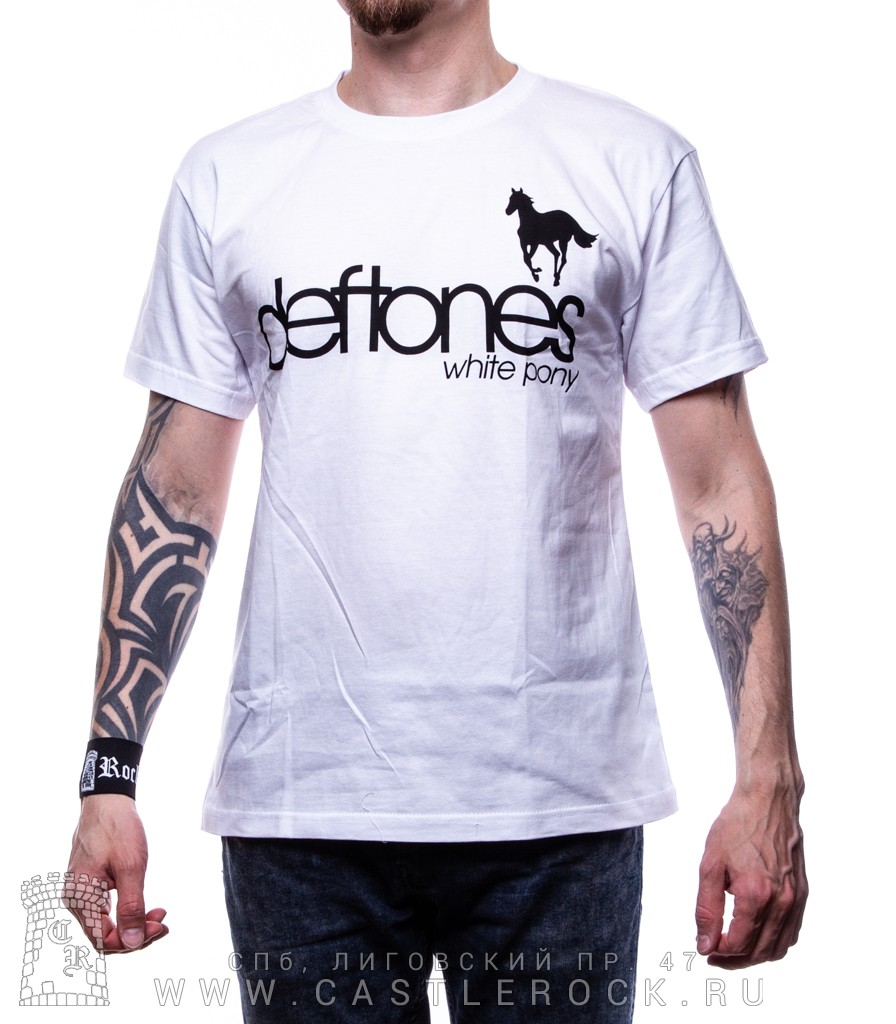 Deftones white pony shirt new arrivals