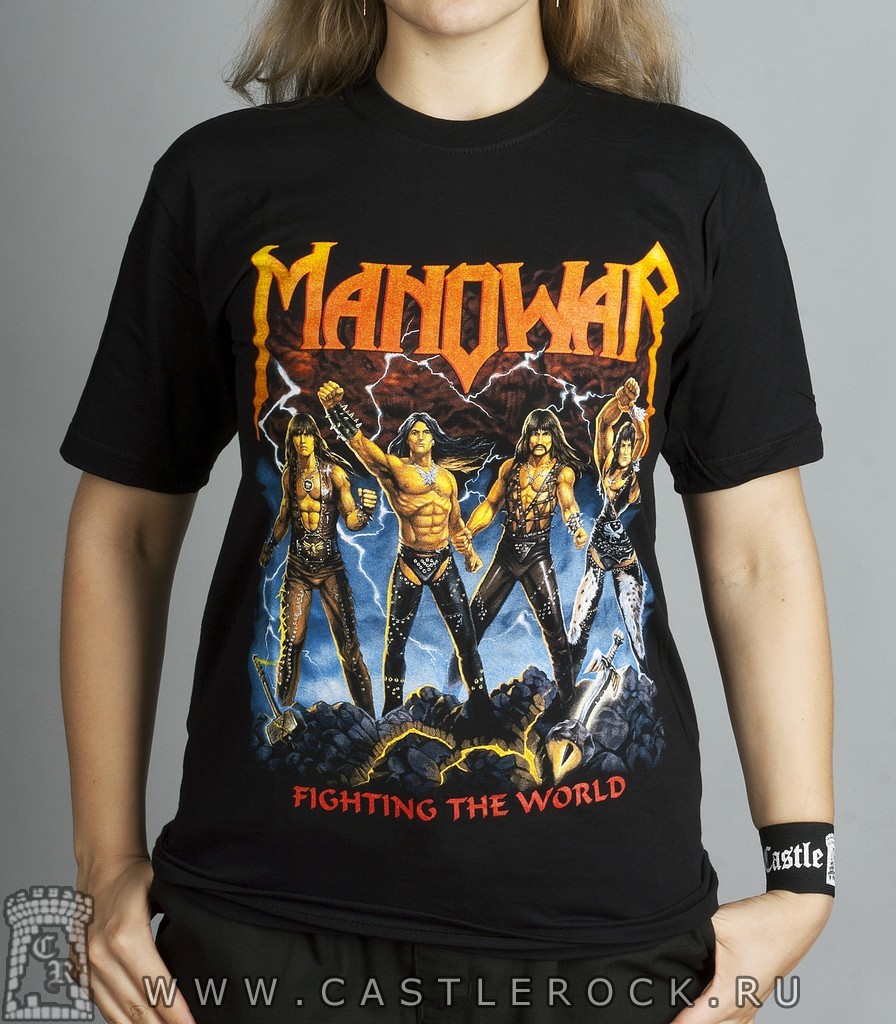 Manowar united. Футболка Valera Manowar. Рок футболка Manowar. Manowar Fighting the World 1987 футболка. Мановар принт.