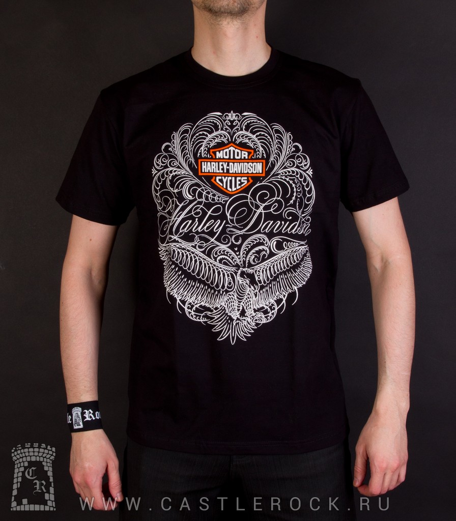 Футболка Harley-Davidson (лого в узорах) — Футболки — Рок-магазин ...