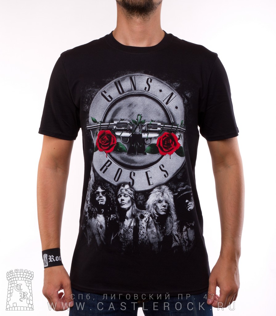 футболка guns and roses