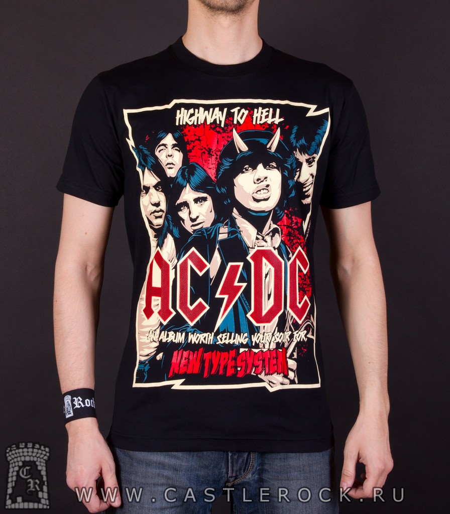 Ac dc t shirt highway to hell top