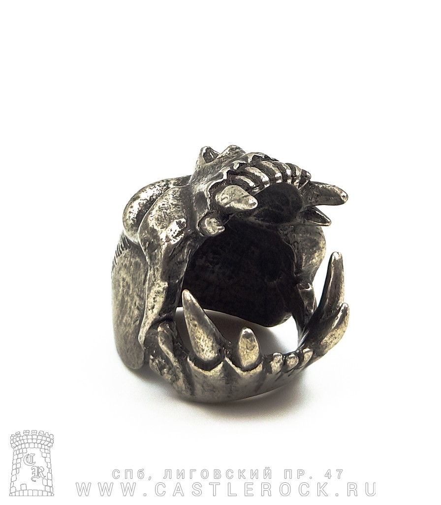 アクセサリー AlchemyGothic R101T Vampyr Skull Кольцо Alchemy Gothic (Алхимия Готик) R101 Vampyr Skull — Кольца