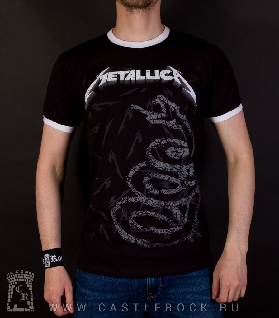 Metallica t-shirt black album sale