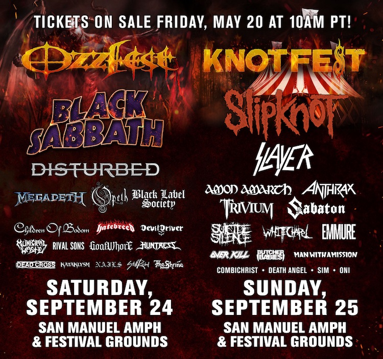 Ozzfest и Knotfest два в одном флаконе новости рока