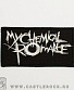 нашивка my chemical romance (лого белое, вышивка)