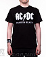 футболка ac/dc "back in black" (белая надпись)