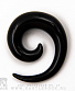Растяжка Акрил Спираль (черная) 10 мм