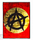 нашивка на спину anarchy анархия (лого, красная)