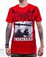 футболка mayhem "deathcrush" (принт большой, красная)