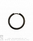 серьга кликер кольцо (сечение круглое, черная) 25 мм