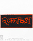 нашивка gorefest (лого красное)