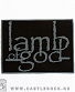 нашивка lamb of god (лого серое)