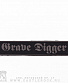нашивка grave digger (лого серое)