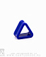 Тоннель Акрил Треугольник (синий) 16 мм