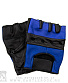 перчатки кожаные обр/пал first (вставки синие)