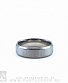 кольцо стальное металлик (матовое, скошенная кромка, узкое)