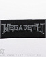 нашивка megadeth (лого серое)