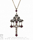 подвес alchemy gothic (алхимия готик) p566 the hanging cross of pressburg (камни розовые)
