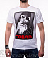 футболка nirvana kurt cobain (в очках, белая)