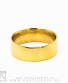 кольцо стальное золотистое (широкое)