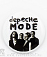 значок depeche mode (группа, ч/б)