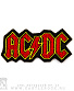 нашивка ac/dc (лого красное, вышивка)
