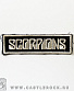 нашивка scorpions (лого серебристое, вышивка)