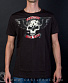 футболка addiction череп с крыльями "biker wear"