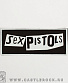нашивка sex pistols (лого, принт белый)