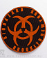 нашивка biohazard (лого оранжевое)