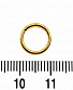 Сегментное Кольцо Кликер Сталь Золотистое 1,2 х 8