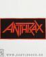 нашивка anthrax (лого красное)