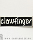 нашивка clawfinger (лого белое)