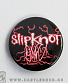 значок slipknot (лого, молнии красные)