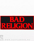 нашивка bad religion (надпись красная)