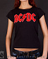 женская футболка ac/dc (красное лого)