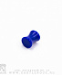 Плаг Акрил Синий Матовый 6 мм (плоский)