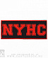 нашивка new york hardcore "nyhc" (лого красное)