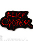 нашивка alice cooper (лого красное, вышивка)