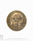 монета сувенирная средняя череп и щит крестоносца