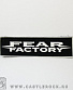 нашивка fear factory (надпись белая)